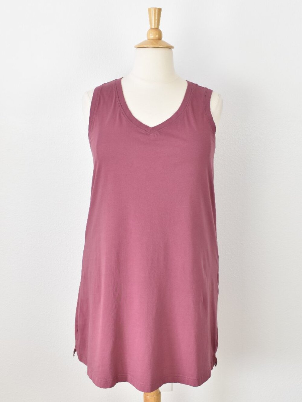 Pact Organic Cotton Softspun A-Line Tank Dress Mauve - XL